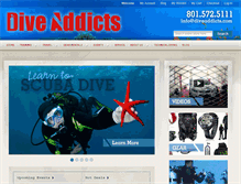 Tablet Screenshot of diveaddicts.com